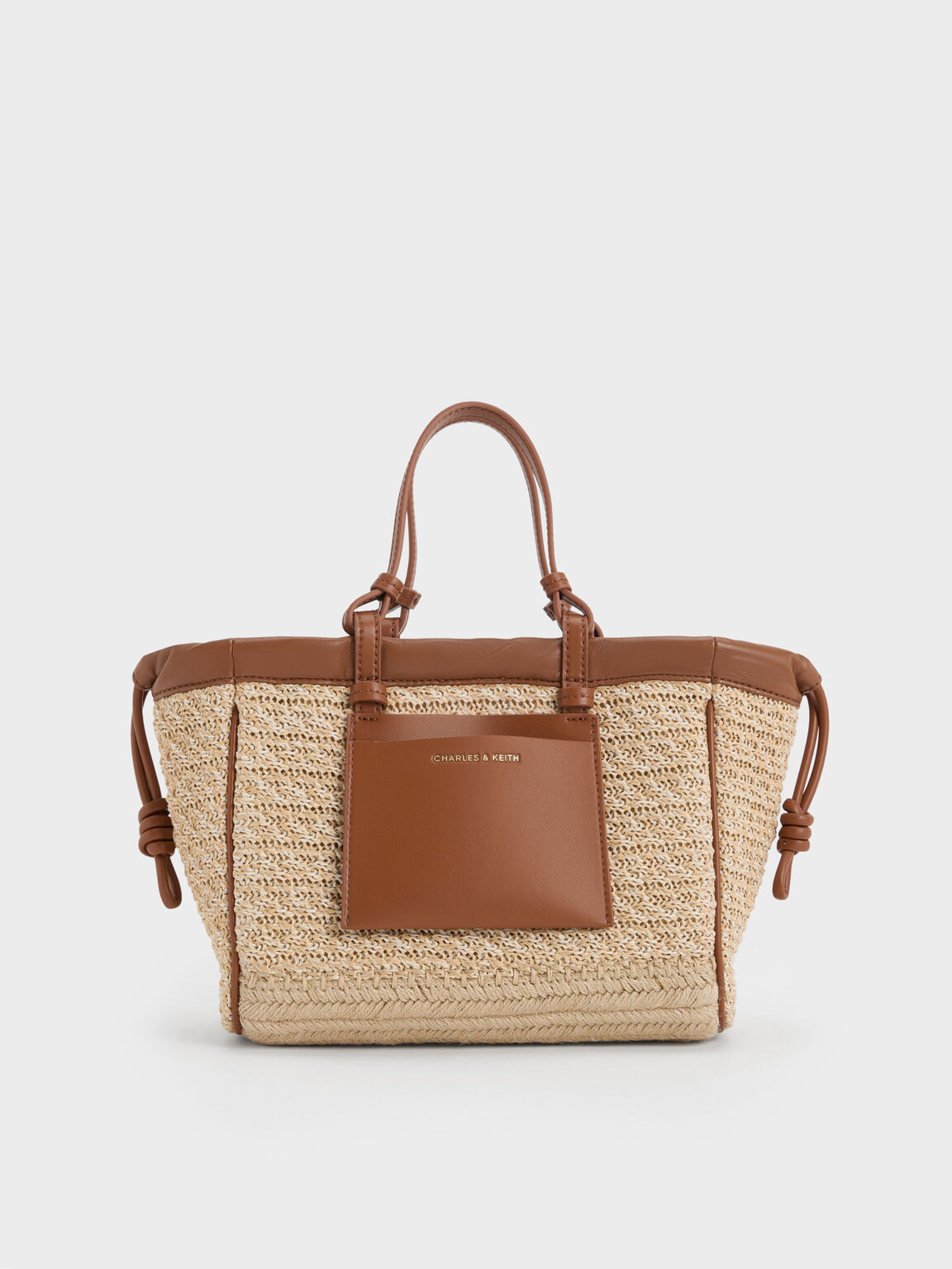 Babylon Raffia Drawstring Tote Bag
 - Multi | Charles & Keith UK