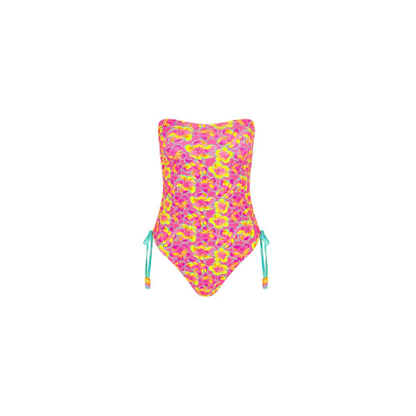 Ruched Bandeau Classic Cut One Piece - Sun Pop | Kulani Kinis US