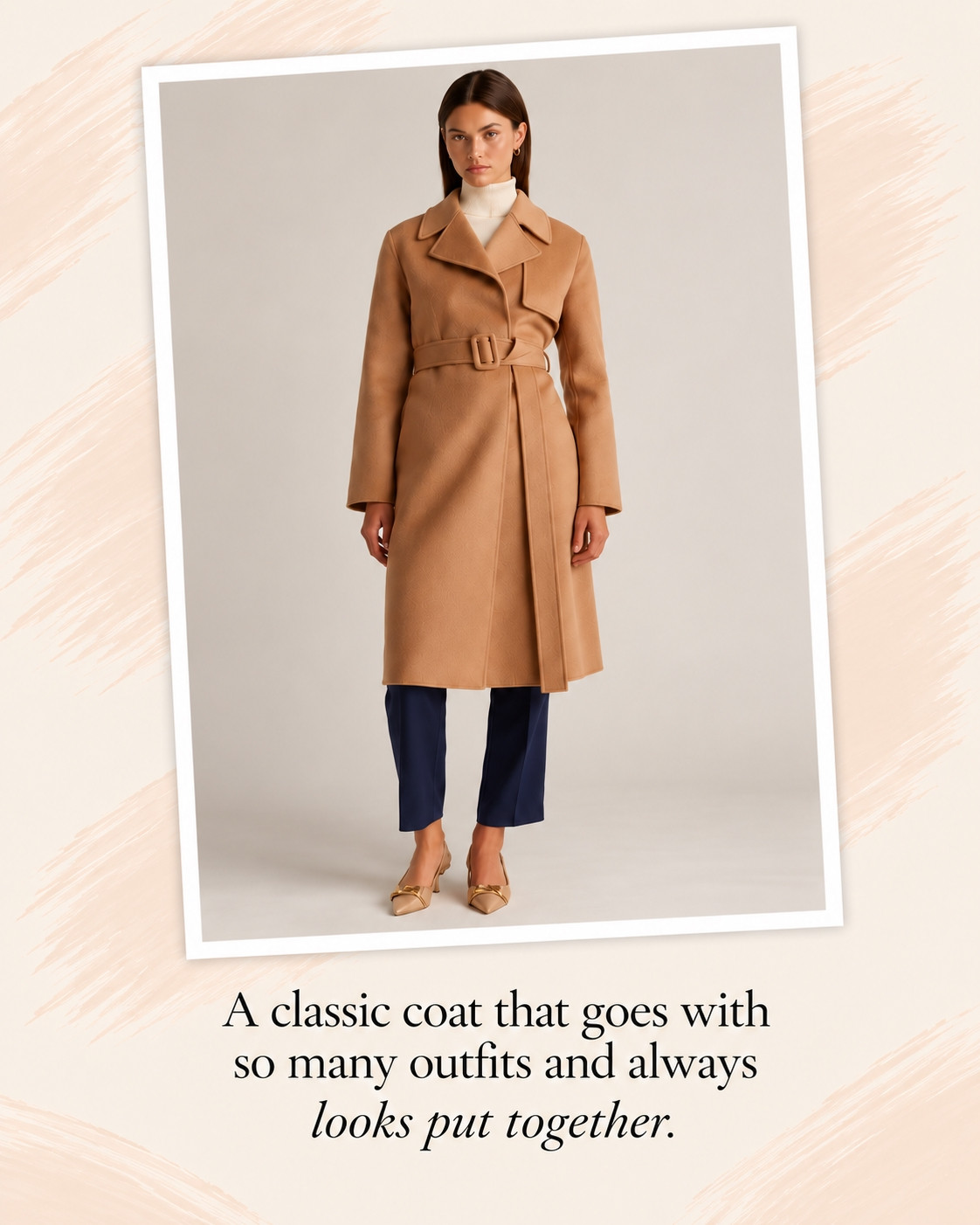 A classic coat that goes with so many outfits and always looks put together
