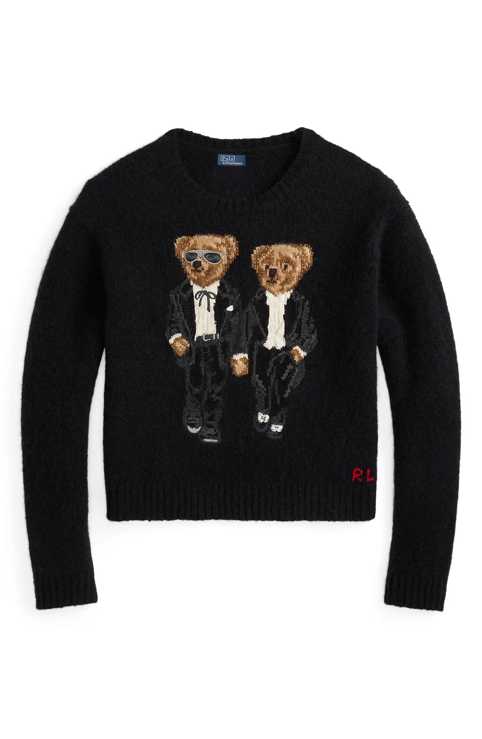 Ralph & Ricky Tuxedo Bear Wool & Alpaca Blend Sweater | Nordstrom