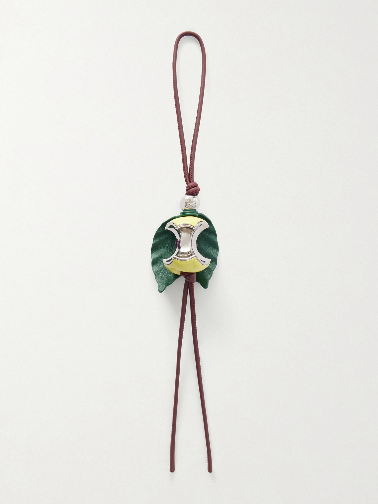 LOEWE - Apple Leather And Silver-tone Bag Charm - Multi | NET-A-PORTER (US)