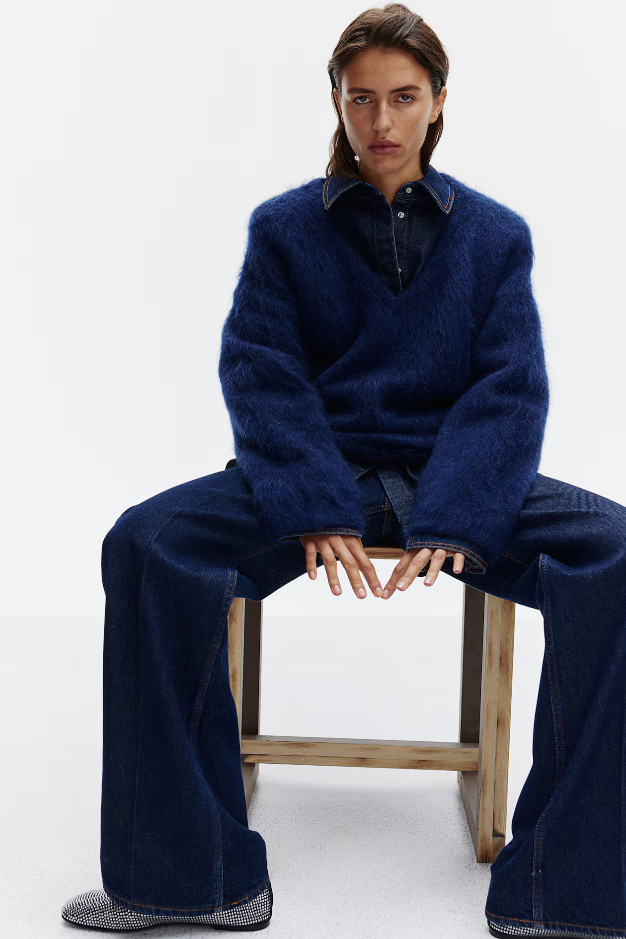 Oversized mohair-blend jumper | H&M (UK, MY, IN, SG, PH, TW, HK)