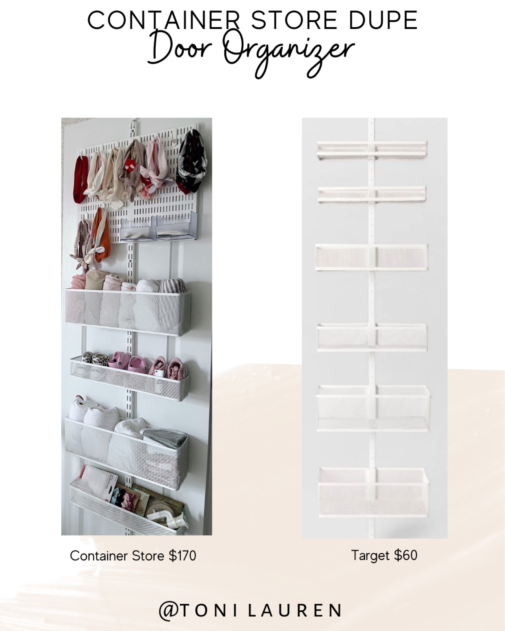 Container Store Door Organizer Dupe from Target #nurseryorganization #homeorganization #containerstoredupe #nurseryinspo 

#LTKbaby #LTKhome #LTKfamily