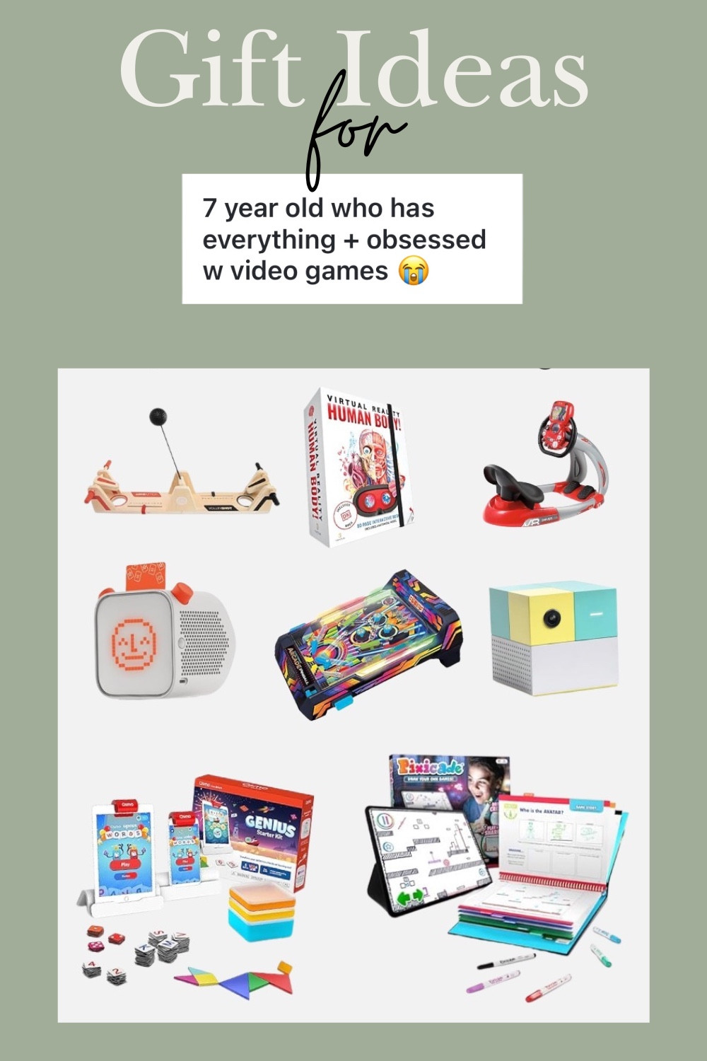 You asked! I answered, great gifts for a 7 year old boy who’s video game obsessed! 

#GiftsForBoys #GiftIdeasForKids #GiftForBoys #GiftGuideForKids

#LTKHoliday #LTKKids #LTKGiftGuide