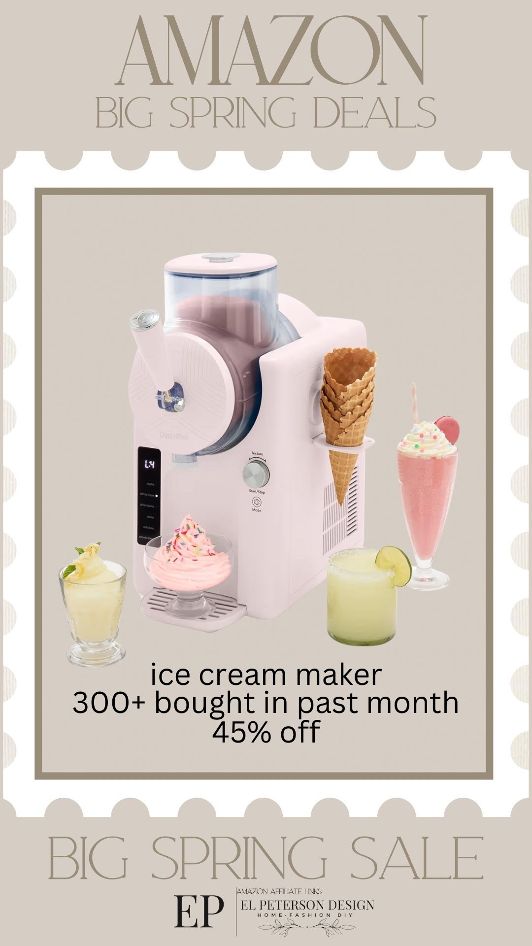 Amazon Big Spring Sale
Ice cream maker 

#LTKSaleAlert