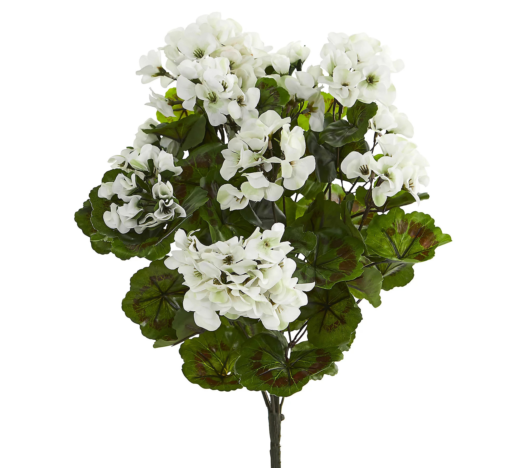 Nearly Natural Geranium Plant UV Resistant (Set of 3) | QVC