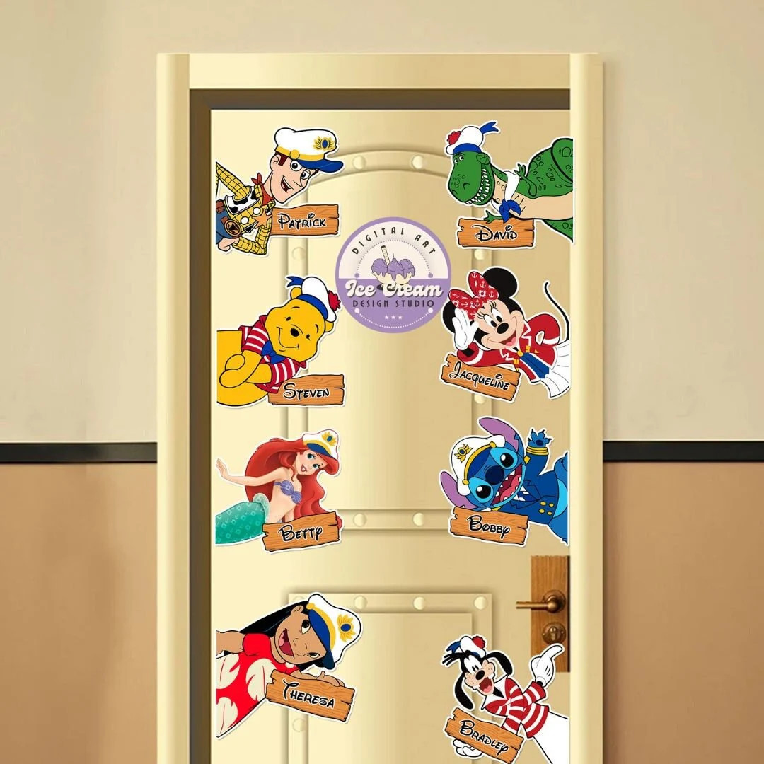 Personalized All Characters Disney Cruise Magnet, Mickey & Friends Toy Story Disney Princess Crui... | Etsy (US)