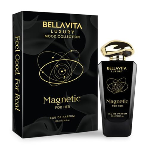 BELLAVITA Luxury Mood Collection MAGNETIC Perfume for Women 100ml | Pheromone Inspired Technology Long Lasting Fragrance | Notes of Rose, Jasmine and Cherry | Gourmet, Spicy Premium Fragrance | Amazon (US)