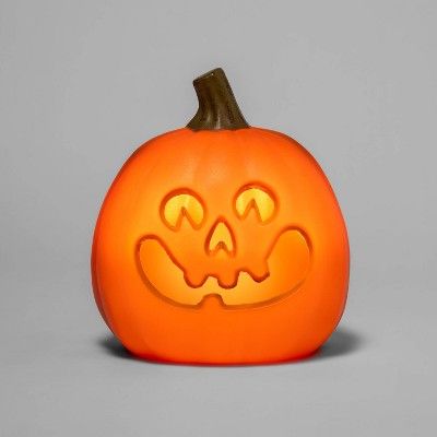 9" Light Up Happy Four Teeth Pumpkin Face Halloween Decorative Prop - Hyde & EEK! Boutique™ | Target