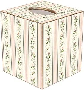 Marye-Kelley TB839 - Dainty Rose Stripe Tissue Box Cover | Amazon (US)