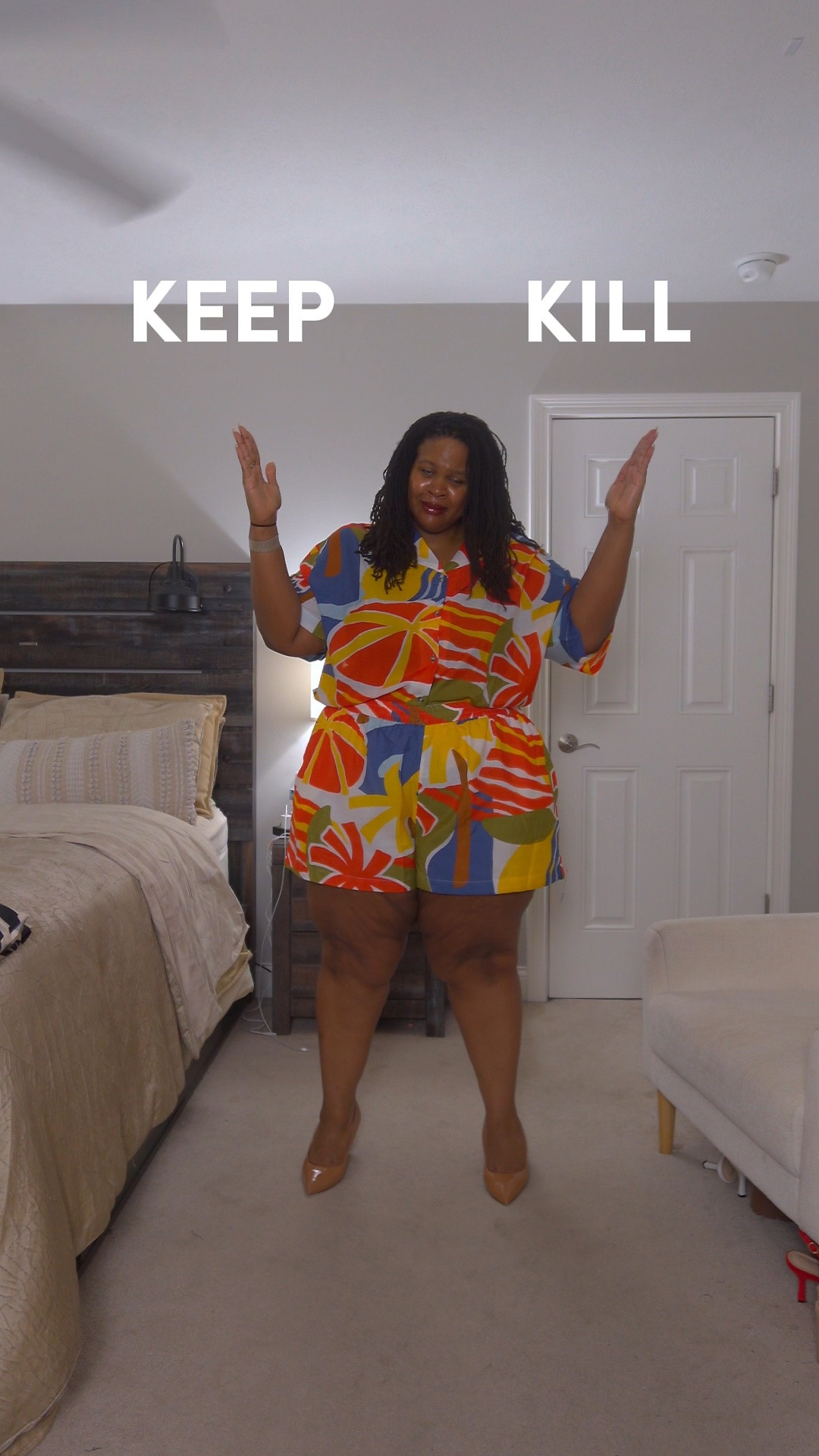 Plus size matching sets are here!! And I got 5 from ASOS to try on for you!

I always knew ASOS ran big, but OMG 😱  I can’t believe how off the fit was. Let me share sizing, so you have an idea of what I was working with. 

🏷️ SIZING DETAILS
SET #1: Top is a size 20; pants are a size 2XL (20/22). This was just an all around odd fit on my body. I didn’t like this set at all. 
SET #2: Top is a size 20; shorts are a size 22. I would only wear this with the top tucked in 😂 The fit was perfect around my hips but too big around my waist. No belt loops, and it’s not worth getting tailored in my opinion. 
SET #3: Top is a 20; I ordered the shorts in a 22, but they accidentally sent me two tops. The top fit beautifully. I would reorder but after trying on, I just don’t think it’s my style. 
SET #4: Top and shorts are both a size 22. I’m worried that if I size down in these shorts, they won’t fit my hips right. They were already pulling a little bit.
SET #5: Top and skirt are both a size 22. I could comfortably size down in this set! 
HEELS 👠: These are from ALLY Shoes and come in 4 different widths. I’m wearing a 12D. They are ergonomic and super comfy. Use my code “ELLIE40” for $40 off your first pair!

#LTKPlusSize #LTKSaleAlert #LTKootd