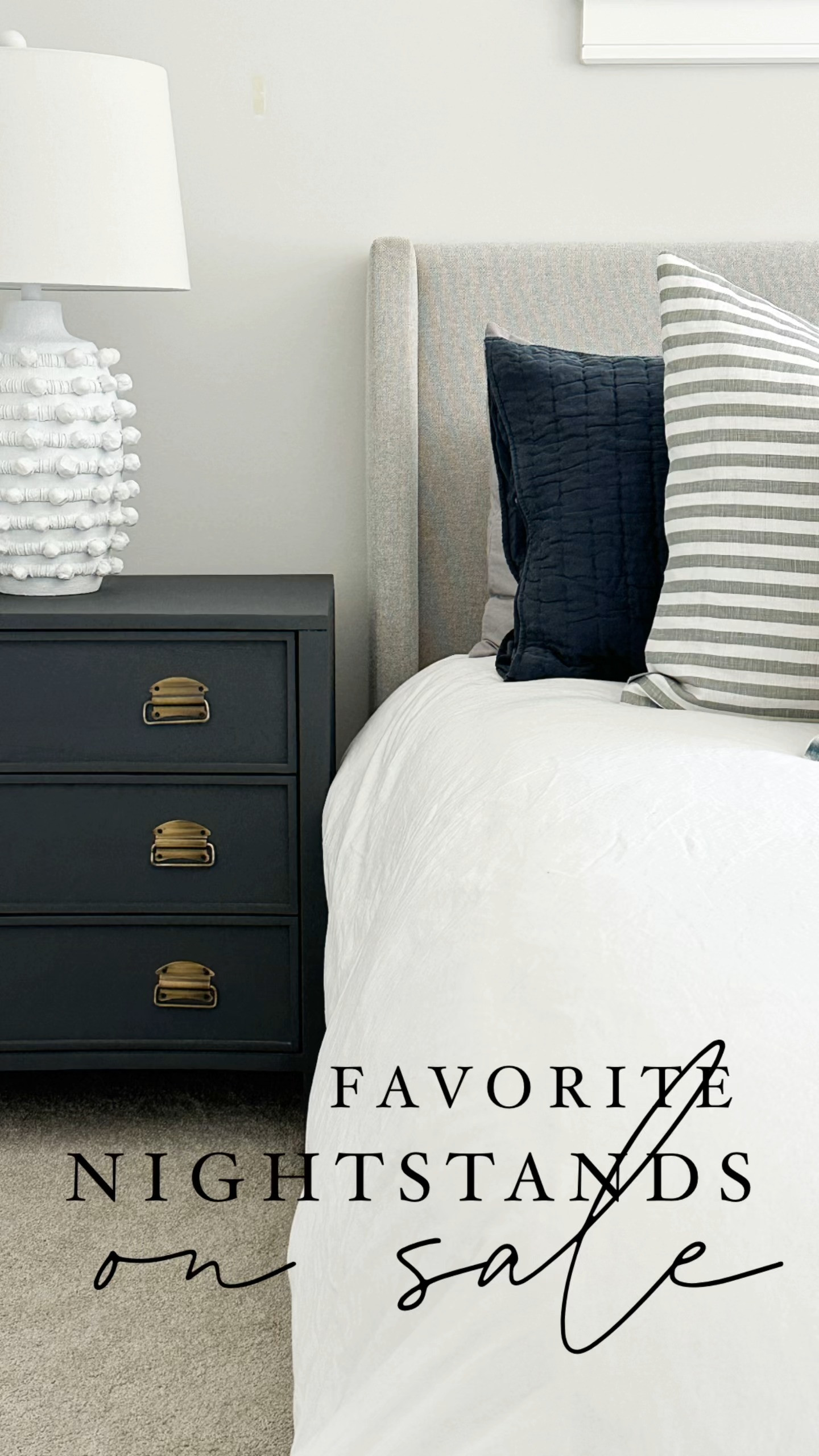 These pretty nightstands are available in three finishes and are 30% off this weekend. I love the slight curved front and the hardware. So pretty!

 

 #LTKOver40 #LTKHome #LTKSaleAlert