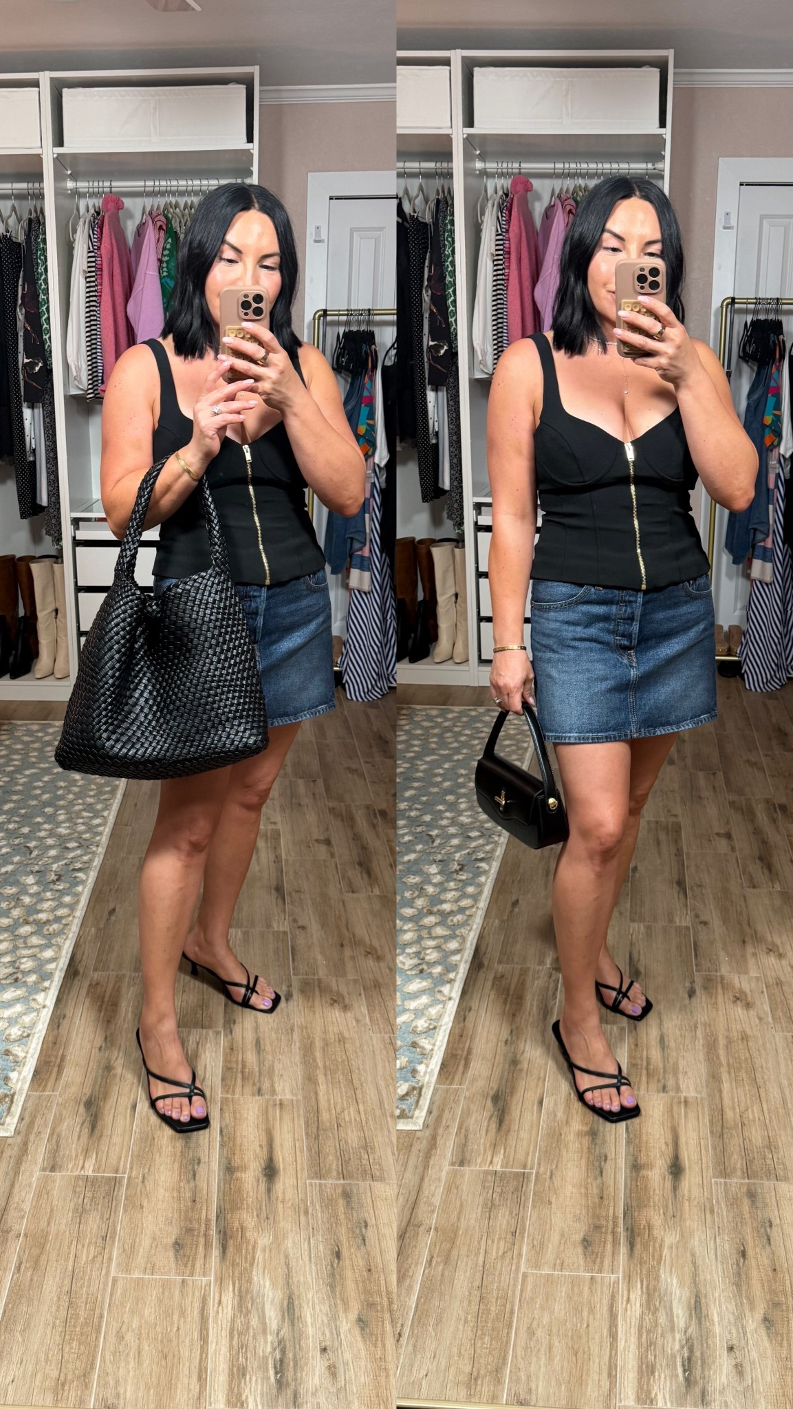 I’ve been loving these bags lately. They give me the chic feel and look to any outfit. #handbag #oitd #blackbag #strappyheels 

#LTKmomlife #LTKOver40 #LTKootd