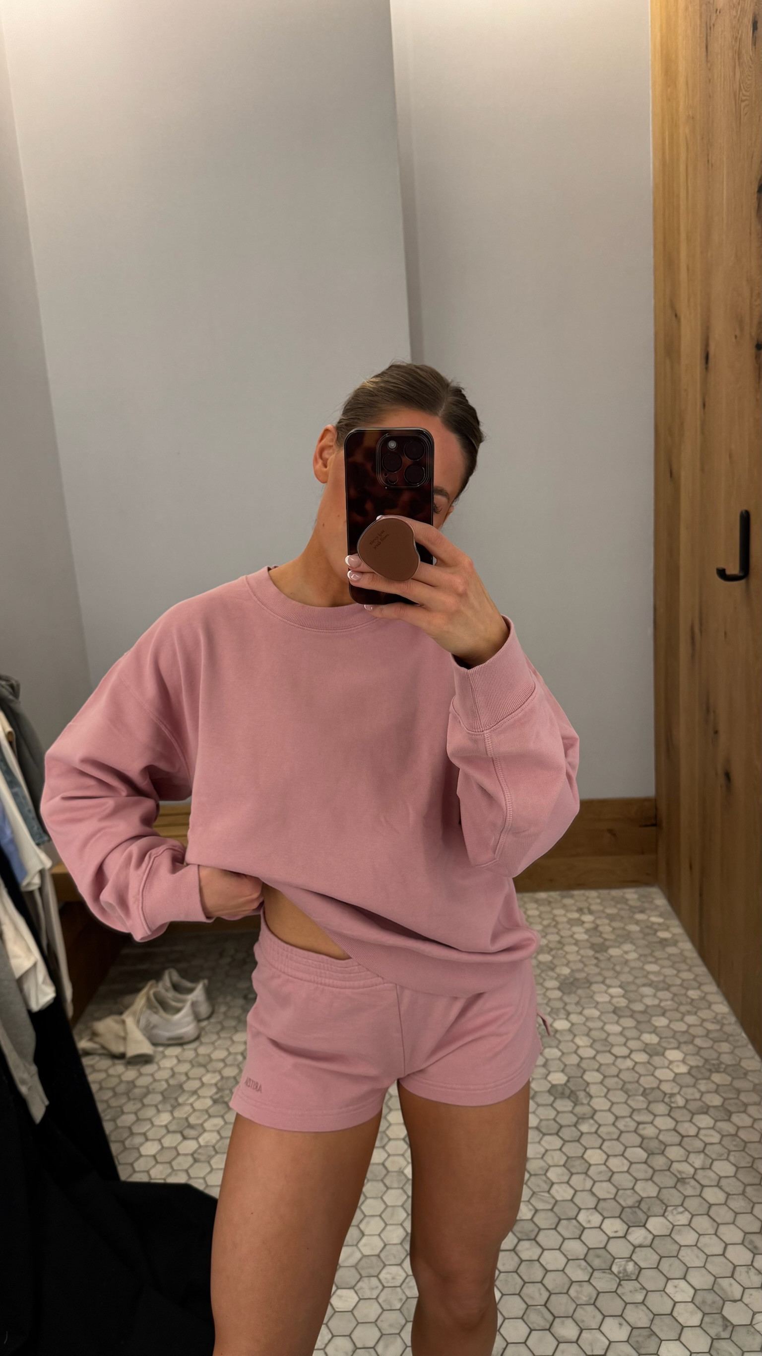 Trending for spring! Sweatshort Sets! 🤩 

I loved this one that I found from Aritzia when I was in Vegas! The color is perfection and love that there is a crew neck or hoodie option for the sweatshirt.

Color: Tart Pink 💓
Top: Medium
Bottom: Small 

Linking similar shorts since these exact ones are not available to link yet! They are available to purchase though! 

If you click on the sweatshirt, it will give you the option to add the shorts in to your shopping cart! (the shorts don't have an actual landing page yet so it is a bit tricky!) 

Terry Fleece Perfect Micro Sweatshort 

 

#LTKSeasonal #LTKTravel #LTKStyleTip