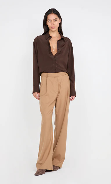 JAMIE WIDE LEG PANT - CAMEL | Bec & Bridge (Global)