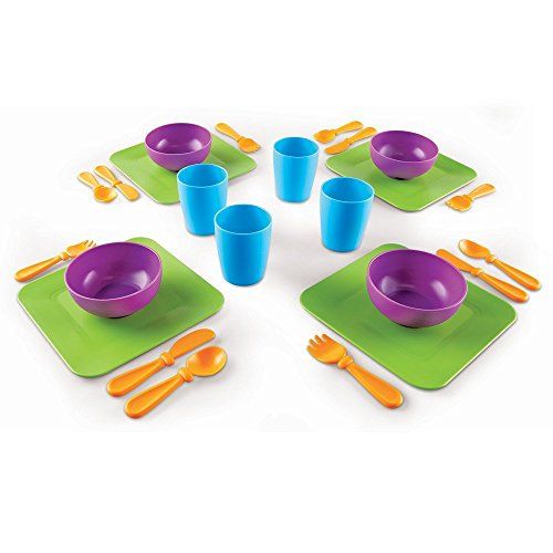 Learning Resources New Sprouts Serve It! Dish Set, Early Social Interactions, 24 Piece, Ages 2+ | Amazon (US)