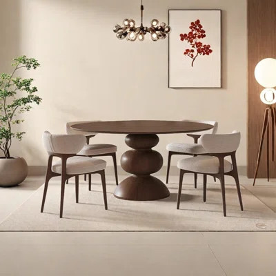 Candied haws shape solid wood dining table set | Wayfair North America