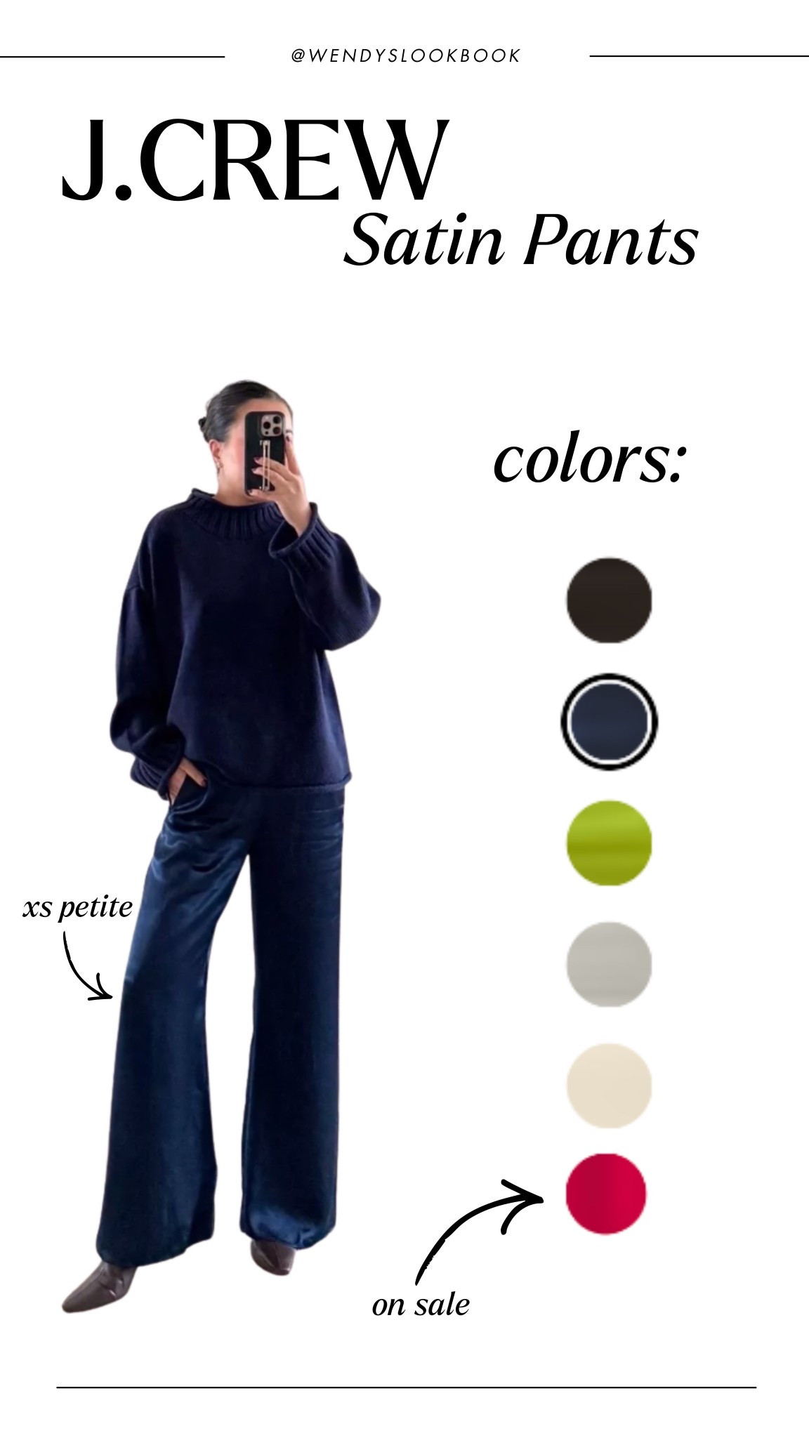 Satin pants with elastic band. Postpartum tummy comfortable! I’m wearing a XS Petite.


#LTKSaleAlert #LTKU #LTKootd