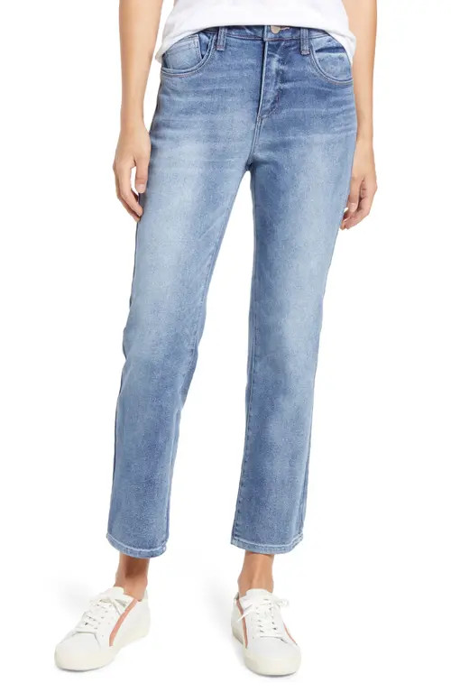Wit & Wisdom Barely Boot Straight Leg Jeans in Light Blue at Nordstrom, Size 16 | Nordstrom