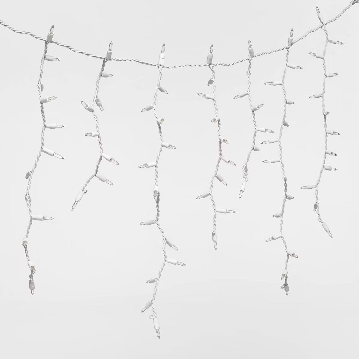 300ct High Density Christmas Icicle Lights Clear with White Wire - Wondershop™: Indoor/Outdoor,... | Target