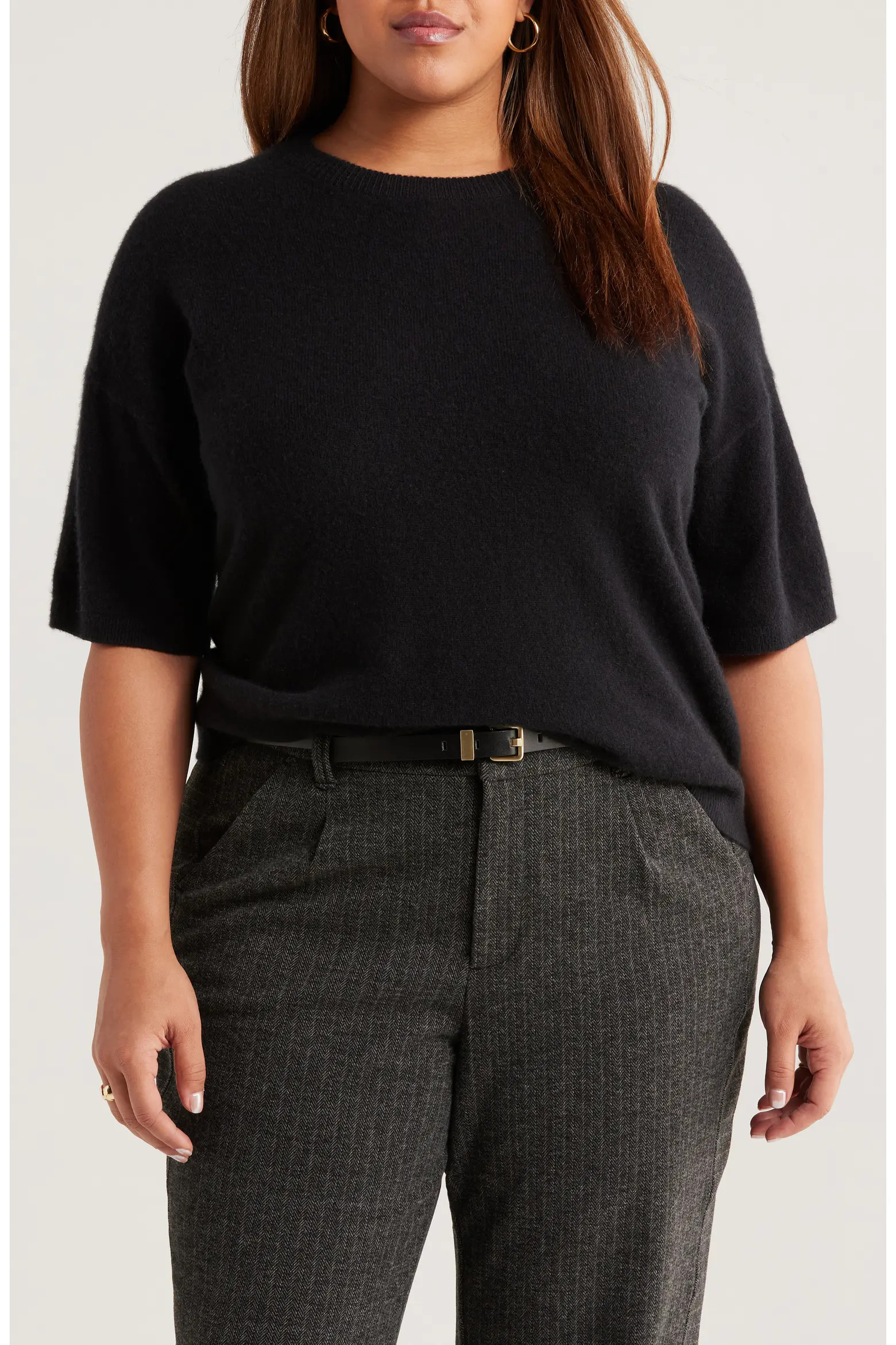 Short Sleeve Cashmere Sweater (Women) | Nordstrom | Nordstrom