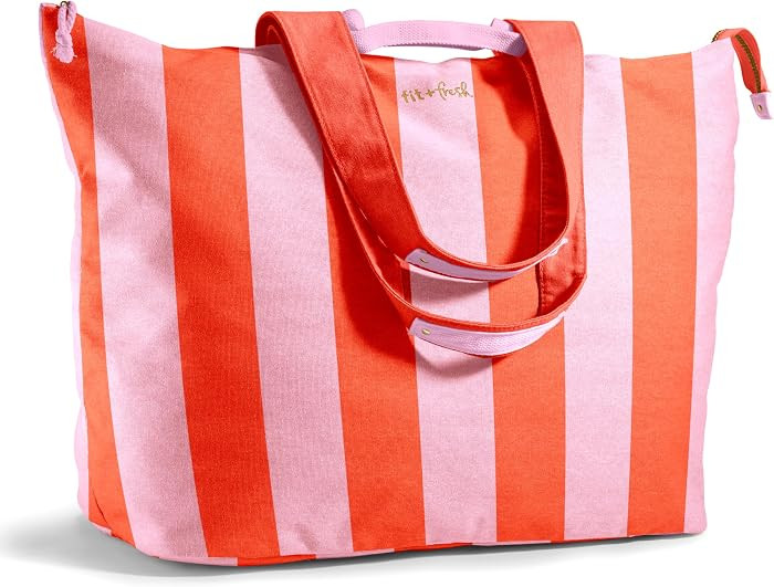 Fit & Fresh All The Things XL Beach Bag for Women, Oversized Travel Tote | Amazon (US)