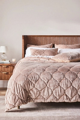 Claire Cotton Velvet Satin Quilt | Anthropologie (US)