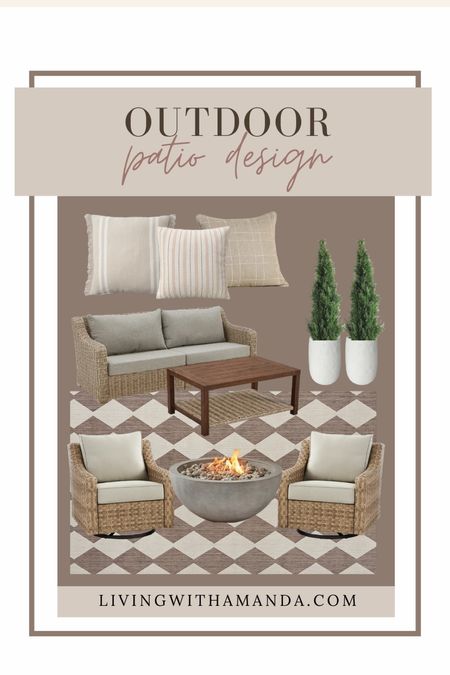 Outdoor patio design
Outdoor decor
Outdoor rug
Outdoor fireplace
Outdoor gazebo 
Outdoor sofa
Outdoor faux plants
Outdoor pots

#LTKSeasonal #LTKhome #LTKstyletip