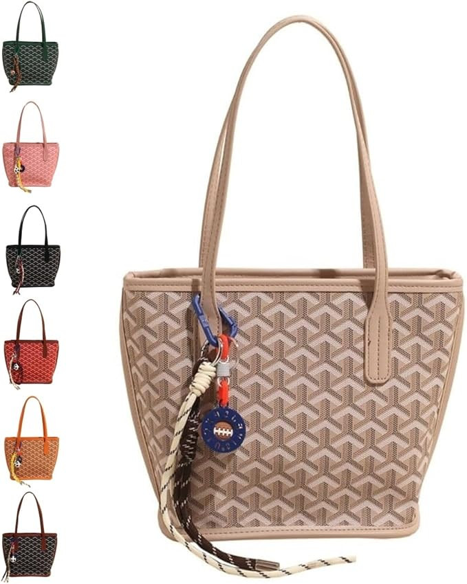 Women Tote Handbag PU Leather Lightweight Shoulder Bag Large Capacity | Amazon (US)