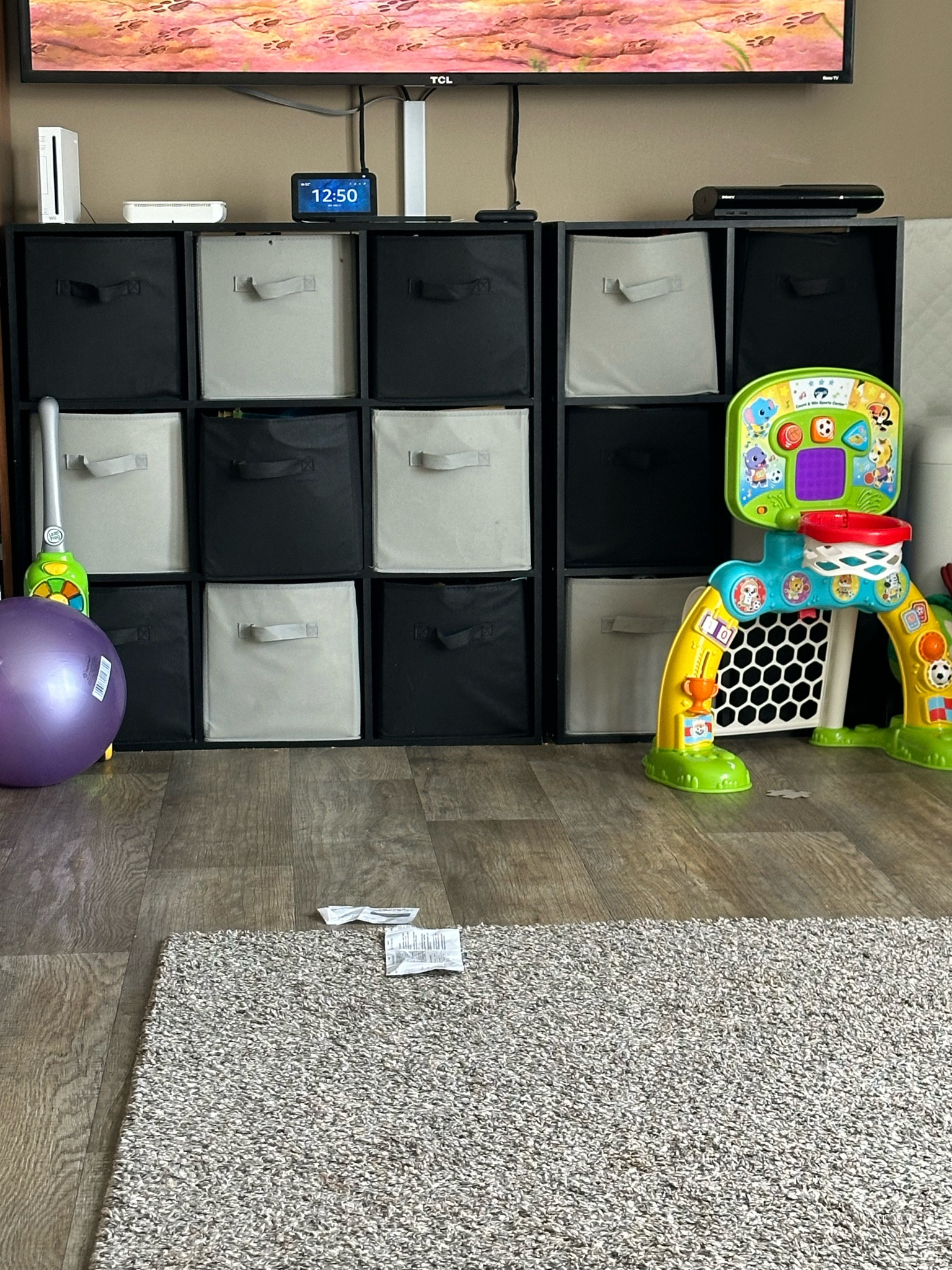With a bunch of kids brings a bunch of toys and things! I love these cubby shelves and bins! Makes things look so nice and neat but accessible to the kids at any time as well! They can grab a bin play with it and then put it back! Or they can do what my youngest likes to do and pull many bins out and dump them all! 

#LTKhome #LTKfamily #LTKbaby