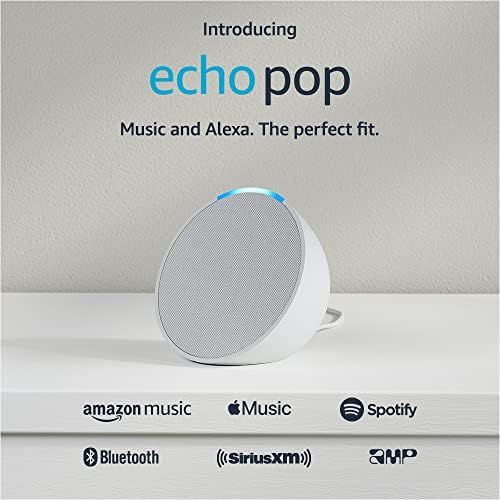Amazon Echo Pop | Full sound compact smart speaker with Alexa | Glacier White | Amazon (US)
