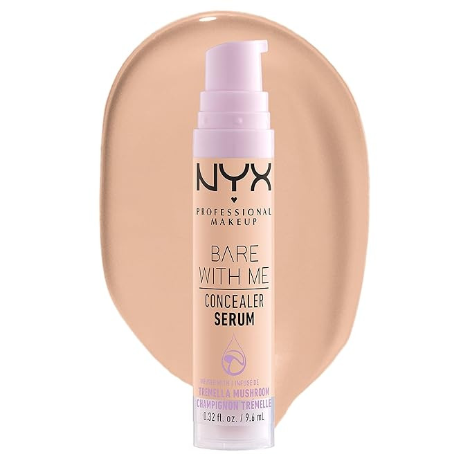 NYX PROFESSIONAL MAKEUP Bare With Me Concealer Serum, Up To 24Hr Hydration - Vanilla | Amazon (US)