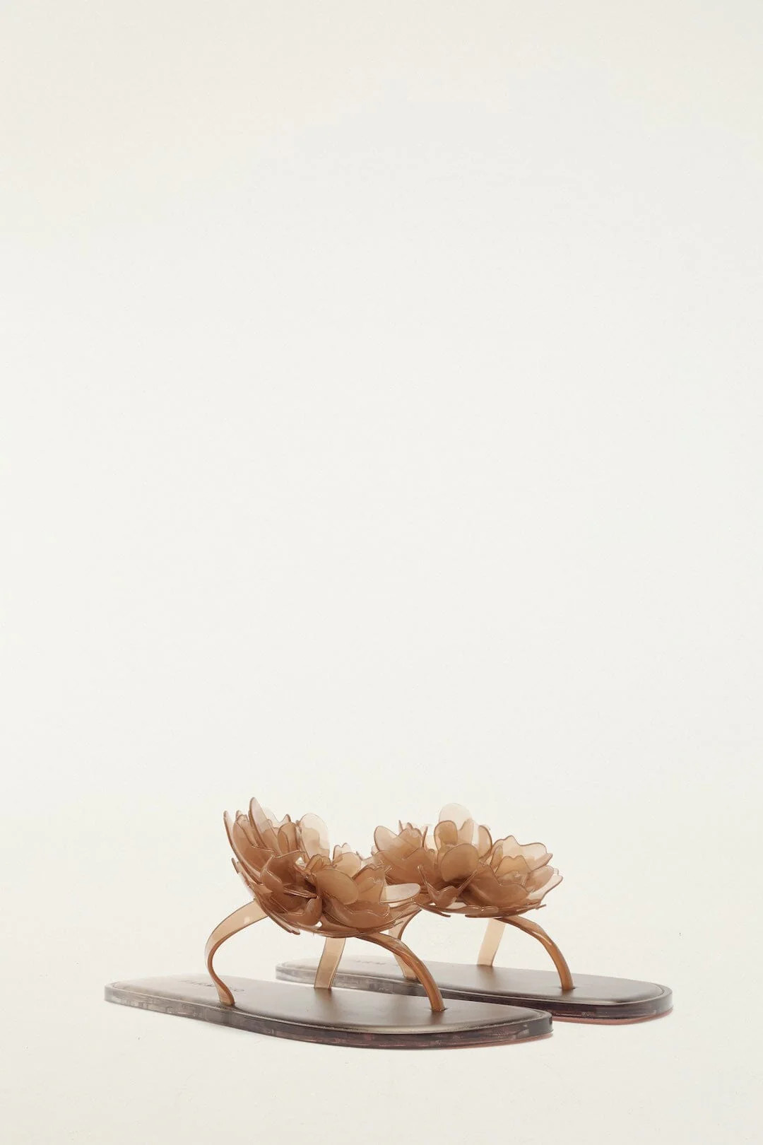 Caramel Jelly Flower Flat Sandal | FARM Rio | FarmRio (US)