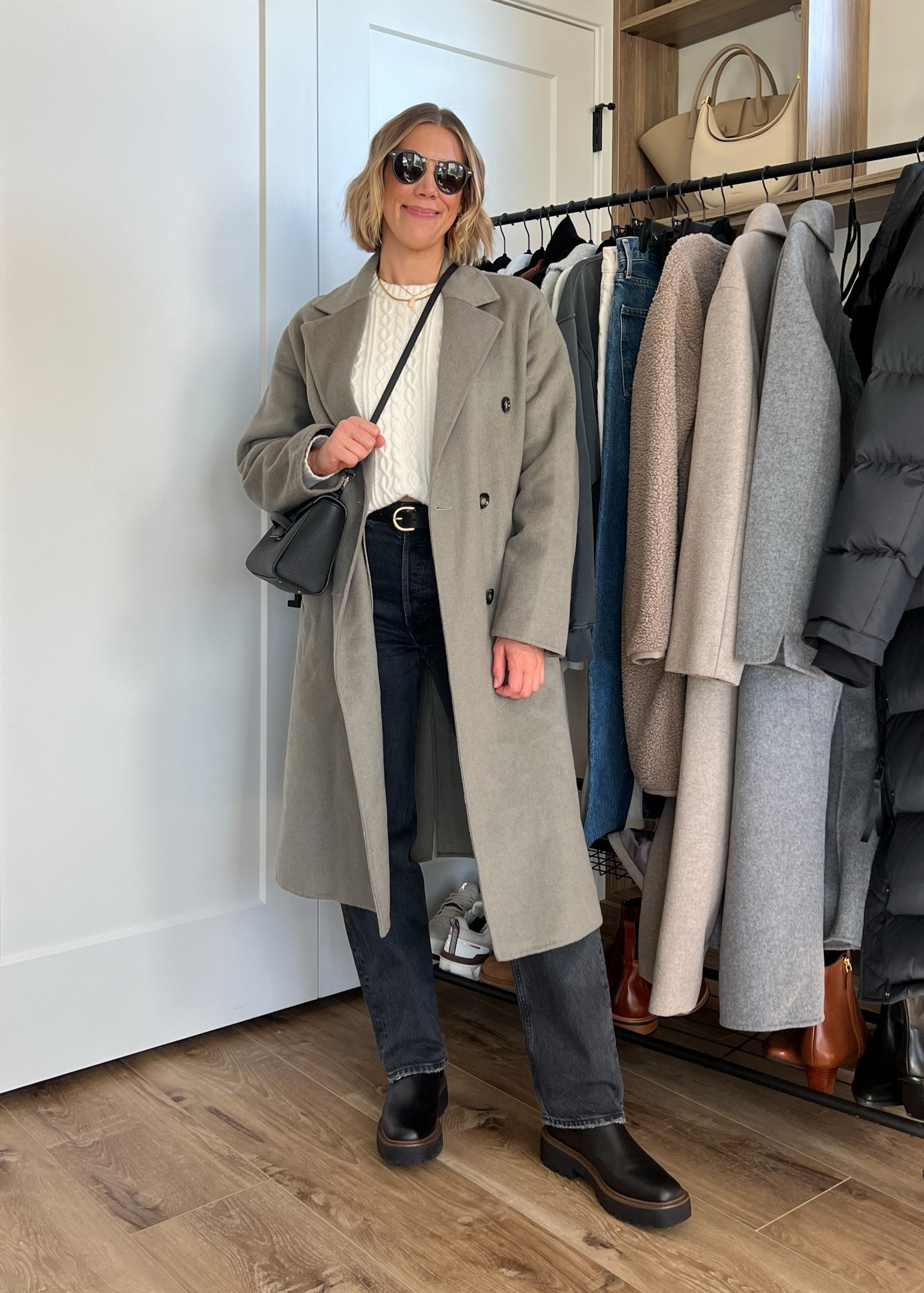 Wearing small leggings, small turtleneck sweater, small long wool coat, sneakers tts 

#LTKstyletip #LTKfindsunder100 #LTKfindsunder50