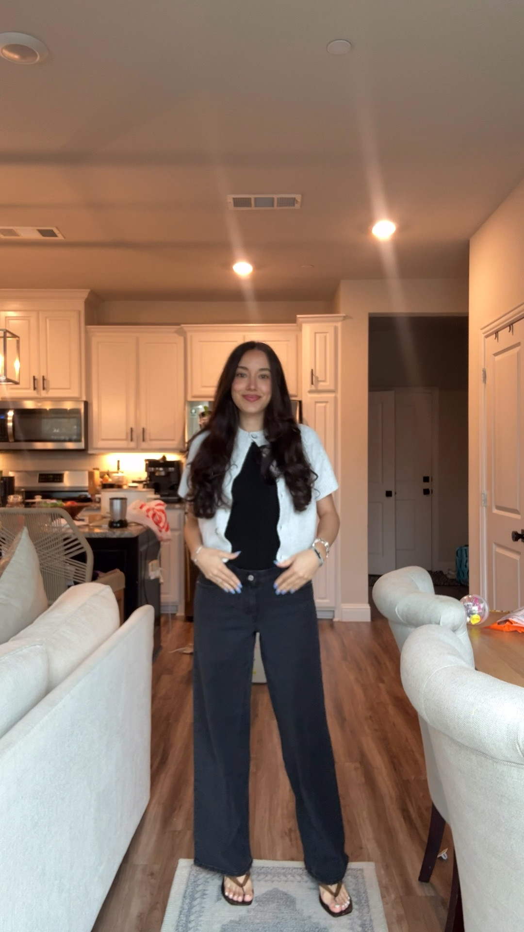 Small bodysuit, cardigan out of stock, jeans sized up 2 sizes to grow into them, shoes true to size

Bump outfit, bump friendly, maternity outfits, second trimester, Walmart finds, Amazon finds

#LTKmomlife #LTKgrwm #LTKBump