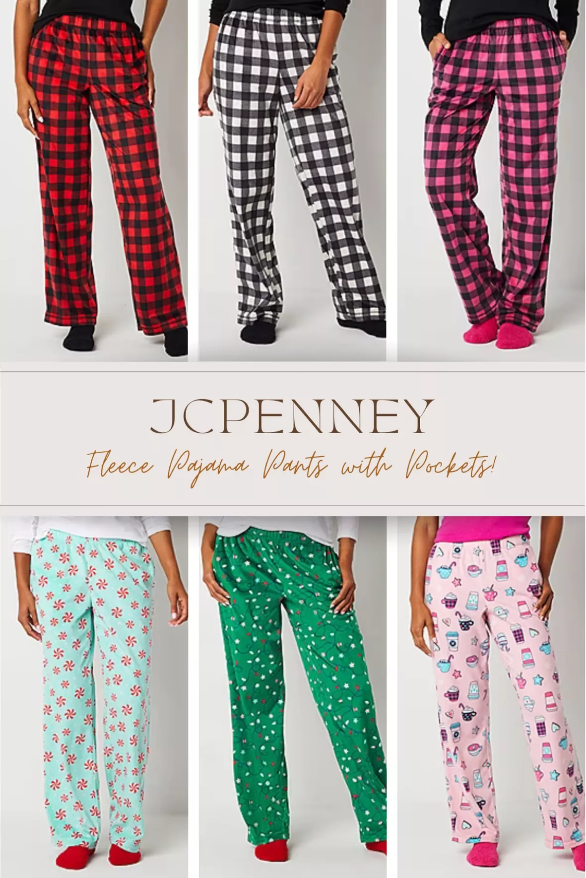 Sleep Chic Womens Plus Pajama Fleece Pants With Socks - JCPenney