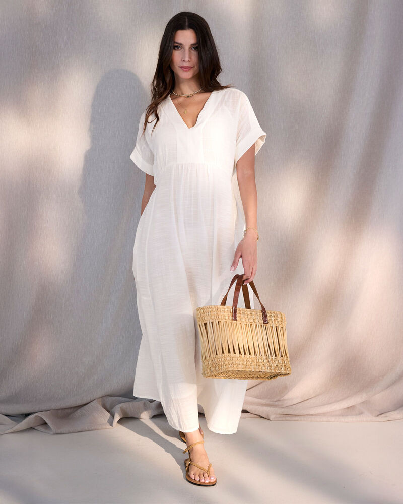 Short Sleeve Tiered Maxi Dress | Cotton Traders (UK)