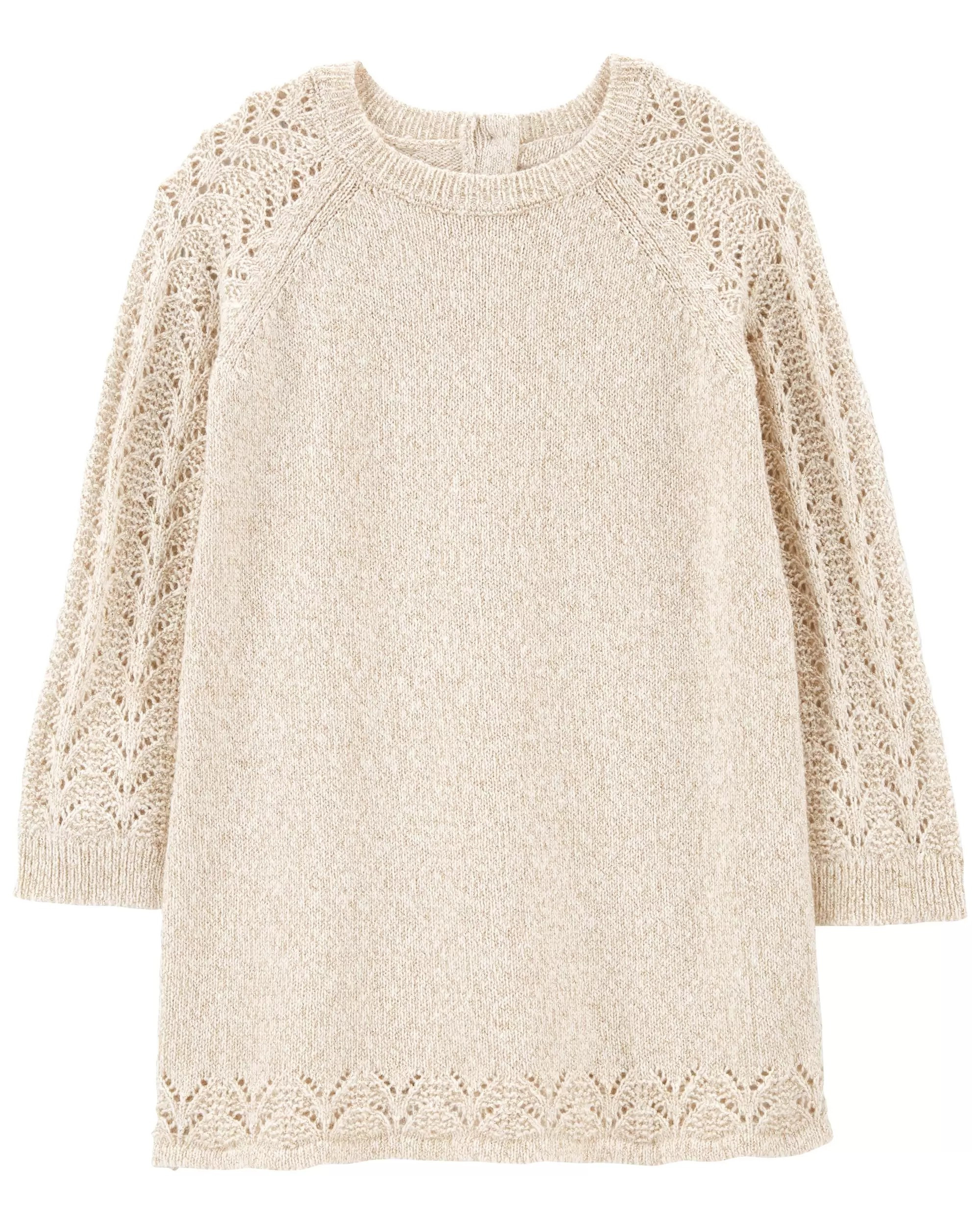 Toddler Sparkle Pointelle Sweater Dress | Carter's