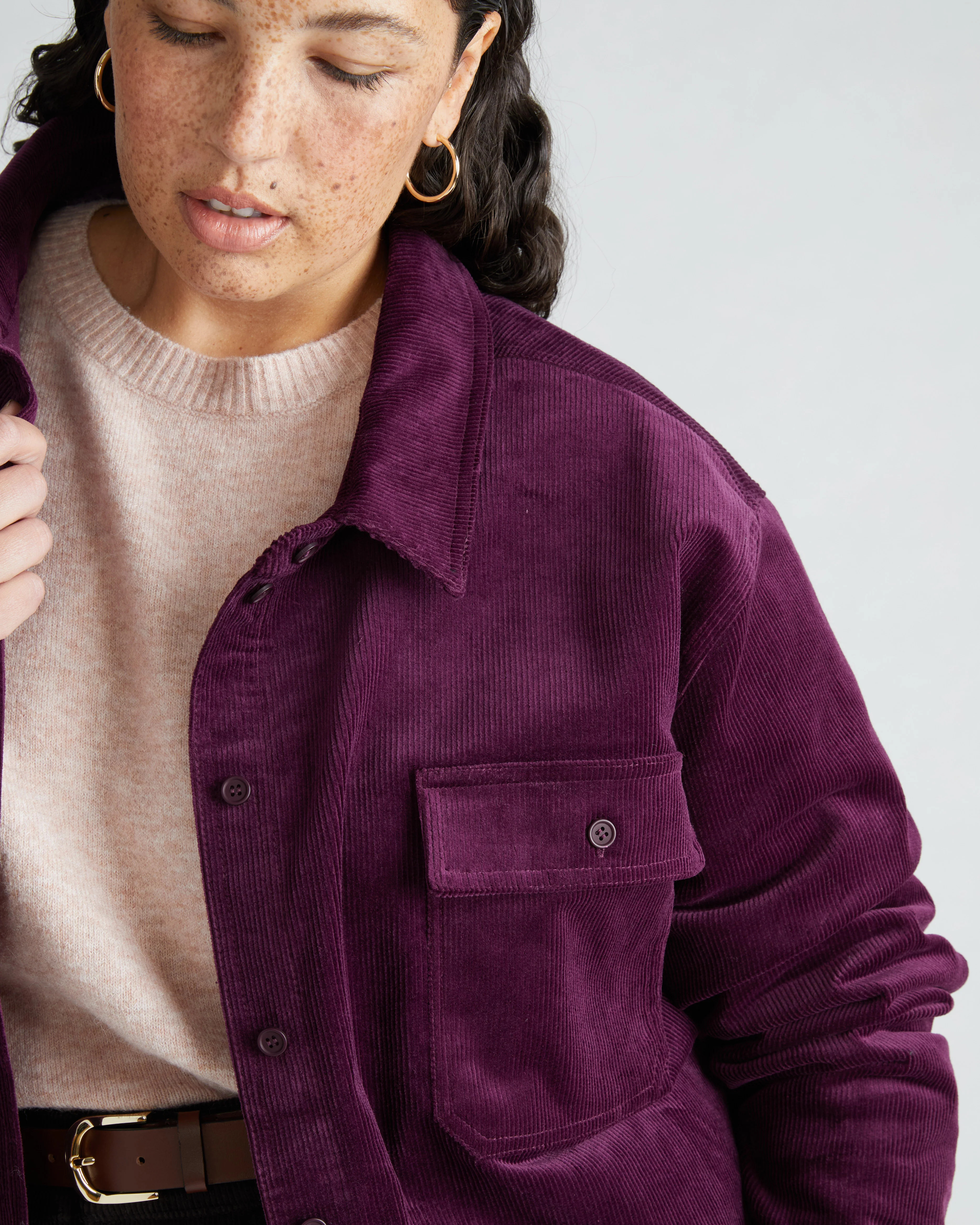 Corduroy Greenwich Jacket - Gamay | Universal Standard