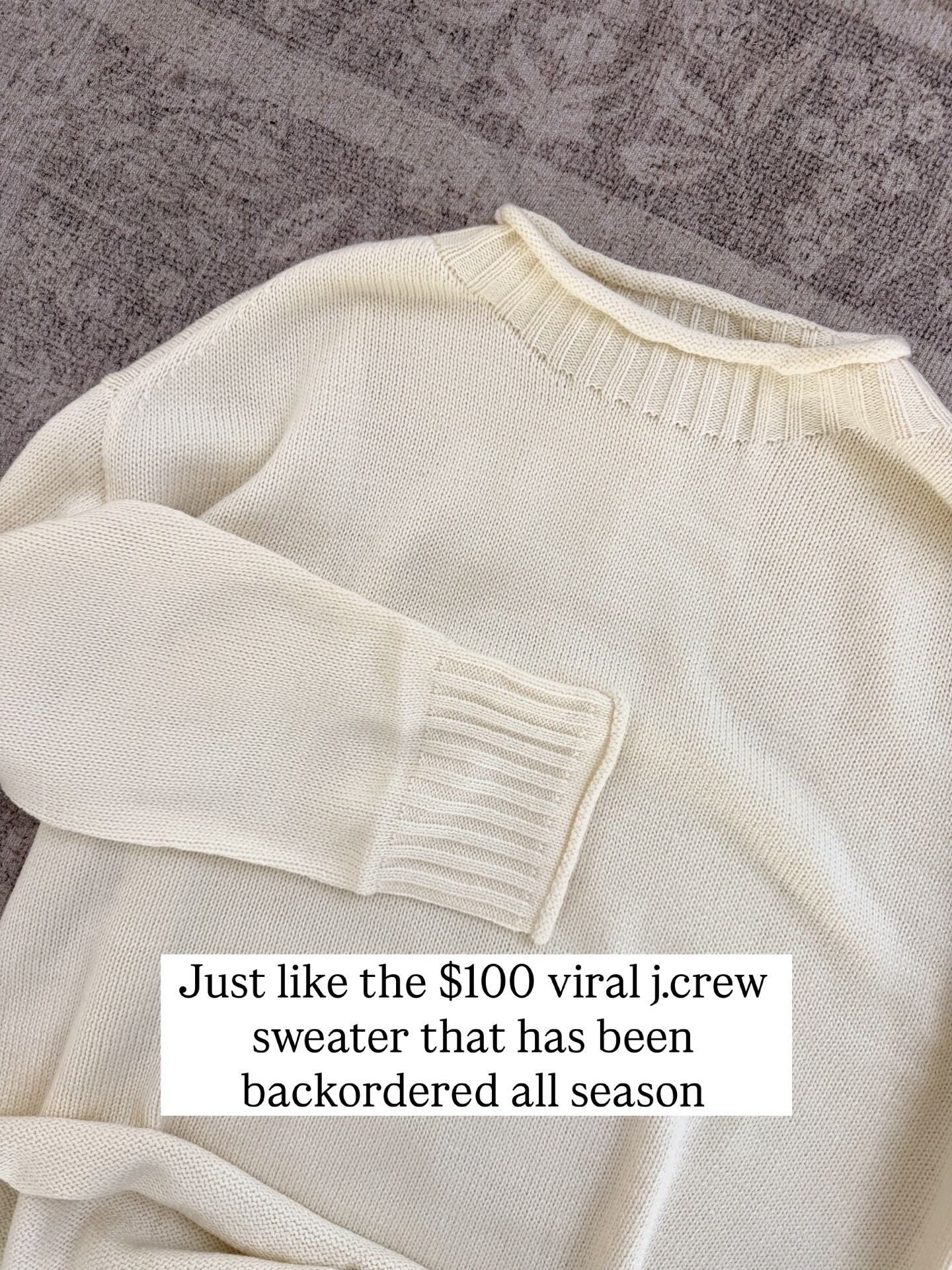 Just like the 100$ viral Jcrew sweater 

#LTKSaleAlert #LTKmomlife #LTKootd