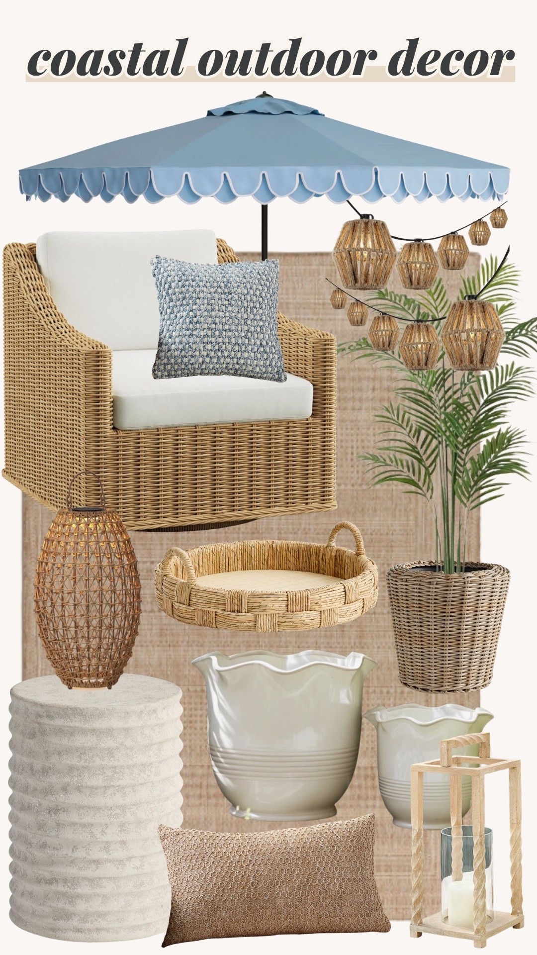 coastal outdoor decor, coastal patio decor, beach outdoor decor, nautical outdoor style, seaside patio ideas, coastal backyard decor, blue and white outdoor decor, neutral coastal decor, rattan outdoor furniture, wicker patio decor, outdoor lanterns coastal style, striped outdoor cushions, breezy outdoor living, summer patio decor, coastal farmhouse outdoor, relaxed beach house style, ocean inspired decor, outdoor coastal vibes, garden patio coastal style

#LTKU #LTKSeasonal #LTKHome