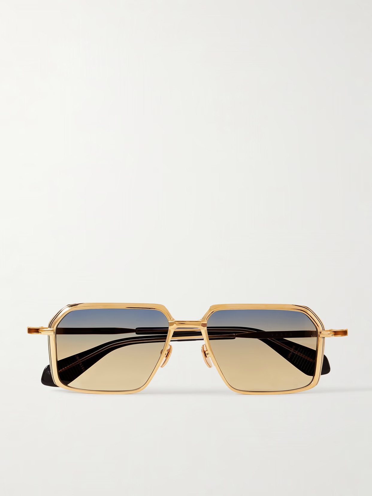 Jacques Marie Mage - Vasco Gold-tone Rectangle-frame Sunglasses - One size | NET-A-PORTER (US)