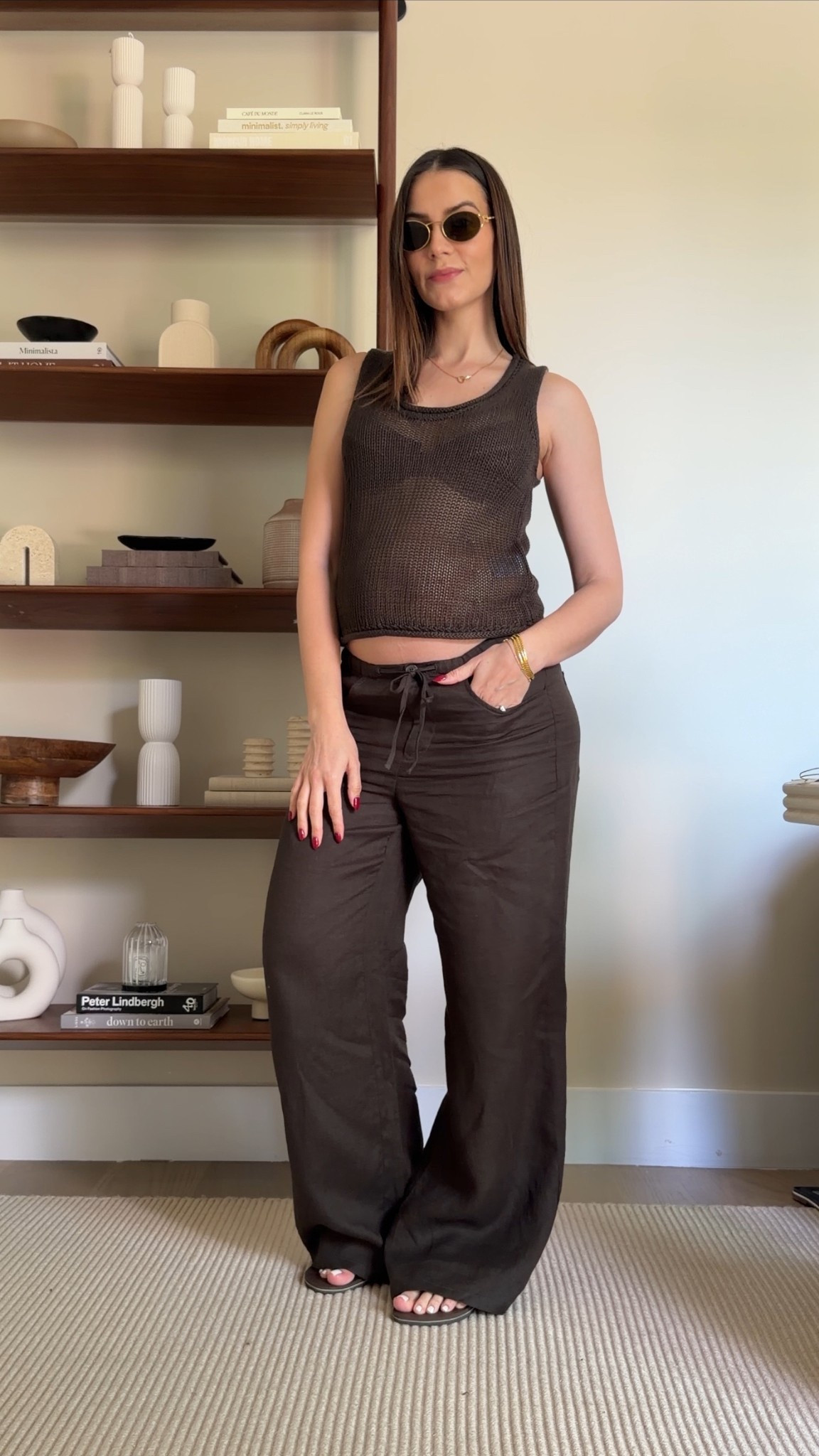 Extremely comfortable and stretchy linen pants in the most beautiful chocolate brown color! I’ll definitely be wearing this all summer socially with my bump. If you’re pregnant this is 100% bump friendly and if not, it’s still a beautiful fit! 

This too is also so effortlessly chic and they will both be coming with me for our baby moon summer vacation! 


#LTKTravel #LTKootd #LTKBump