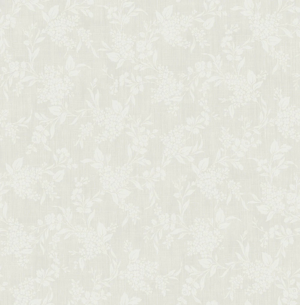 Morning Trail Wallpaper in Dove from the Spring Garden Collection | Burke Decor