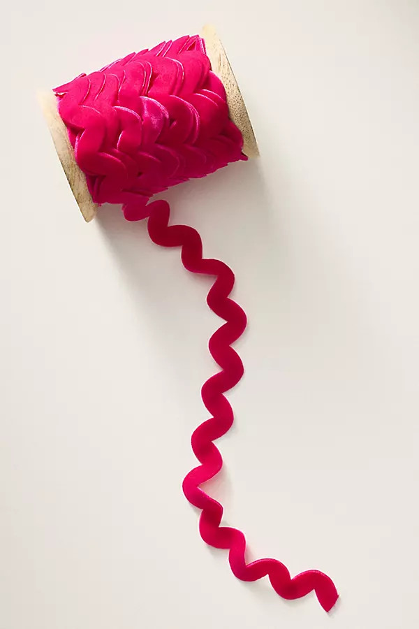 Velvet Rickrack Gift Ribbon | Anthropologie (US)