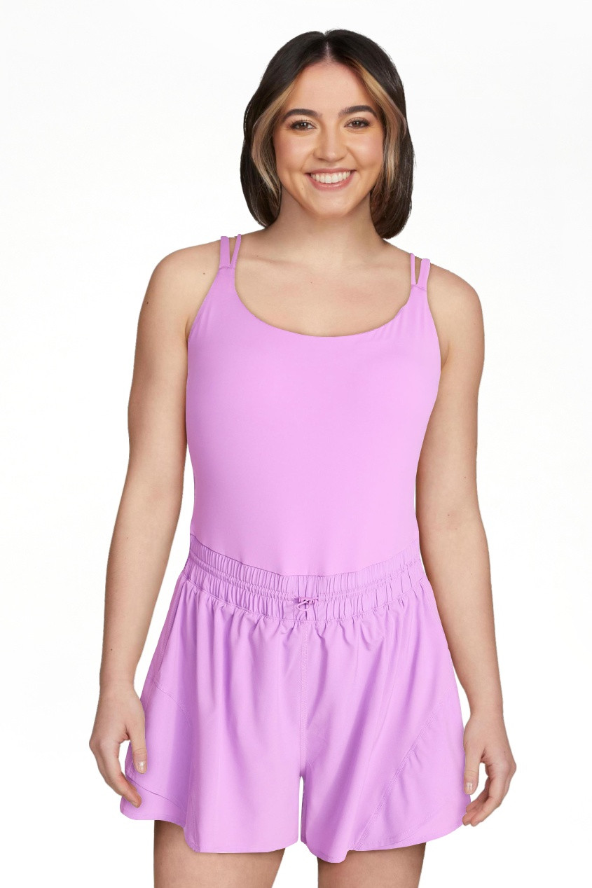 Avia Women's Clinched Waist Romper, Sizes XS-4X | Walmart (US)