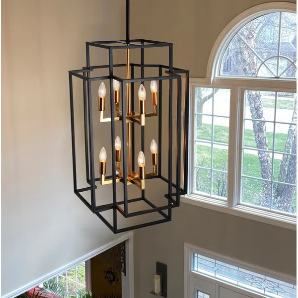Kandras 8 - Light Dimmable Square / Rectangle Chandelier | Wayfair North America