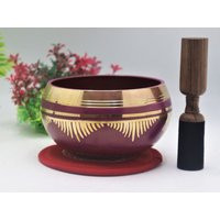 12 cm Pink Flower Of Life Singing Bowl - Tibetan Hand Made Yoga Sound Healing Peace Love & Mindfulness | Etsy (US)