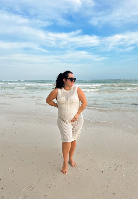 Pregnant beach outfit cover up 

#LTKstyletip #LTKbump #LTKswim