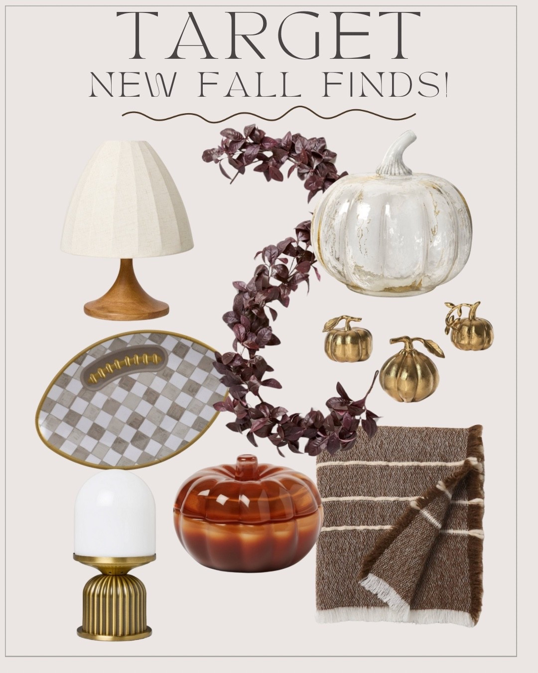 The glass pumpkin selection @Target is unmatched! 🙌🏻 Also the trumpeted lamp is GORGEOUS!

Fall decor, Target cozy home, Pumpkin decor

#LTKSeasonal #LTKFamily #LTKHome